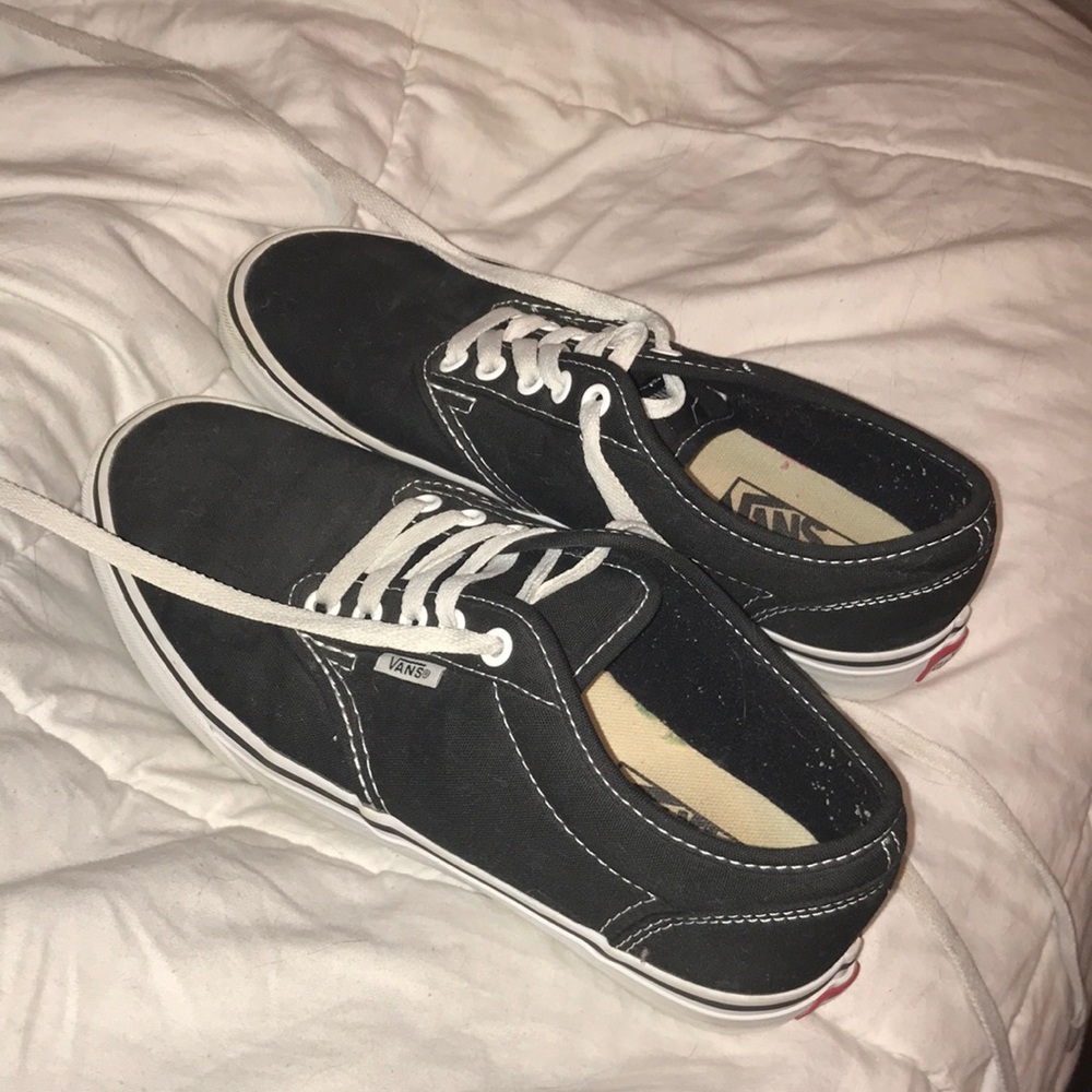 Black Lace up Vans